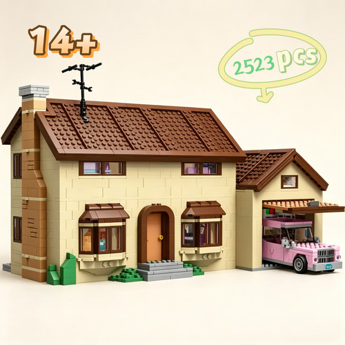 2580pcs simpsons house - simpsons,